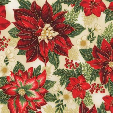 fabric holiday flourish kaufman robert christmas fabrics